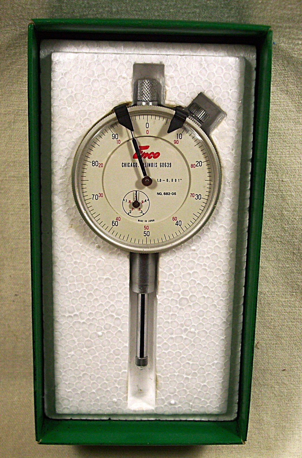 Vintage ☆ Enco ☆ Japan ☆ Model # 682-05 ☆ Dial Indicator .001 - 1.0” ☆ L@@K!