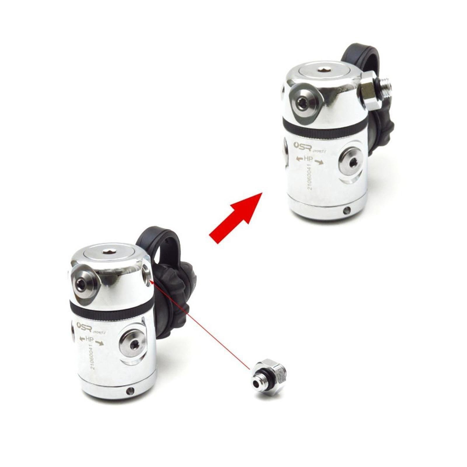 Scuba Diving Thread Adaptor Diving Brass Adapter Easy to Install Sturdy Scuba