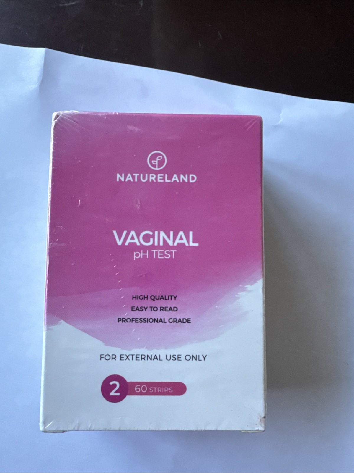 Natureland Vaginal pH Test Strips 60ct Feminine Health Monitor Kit