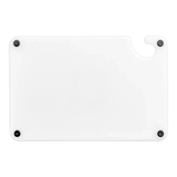 20" x 15" x 1/2" White Polyethylene Cutting Board - NSF Listed & BPA Free
