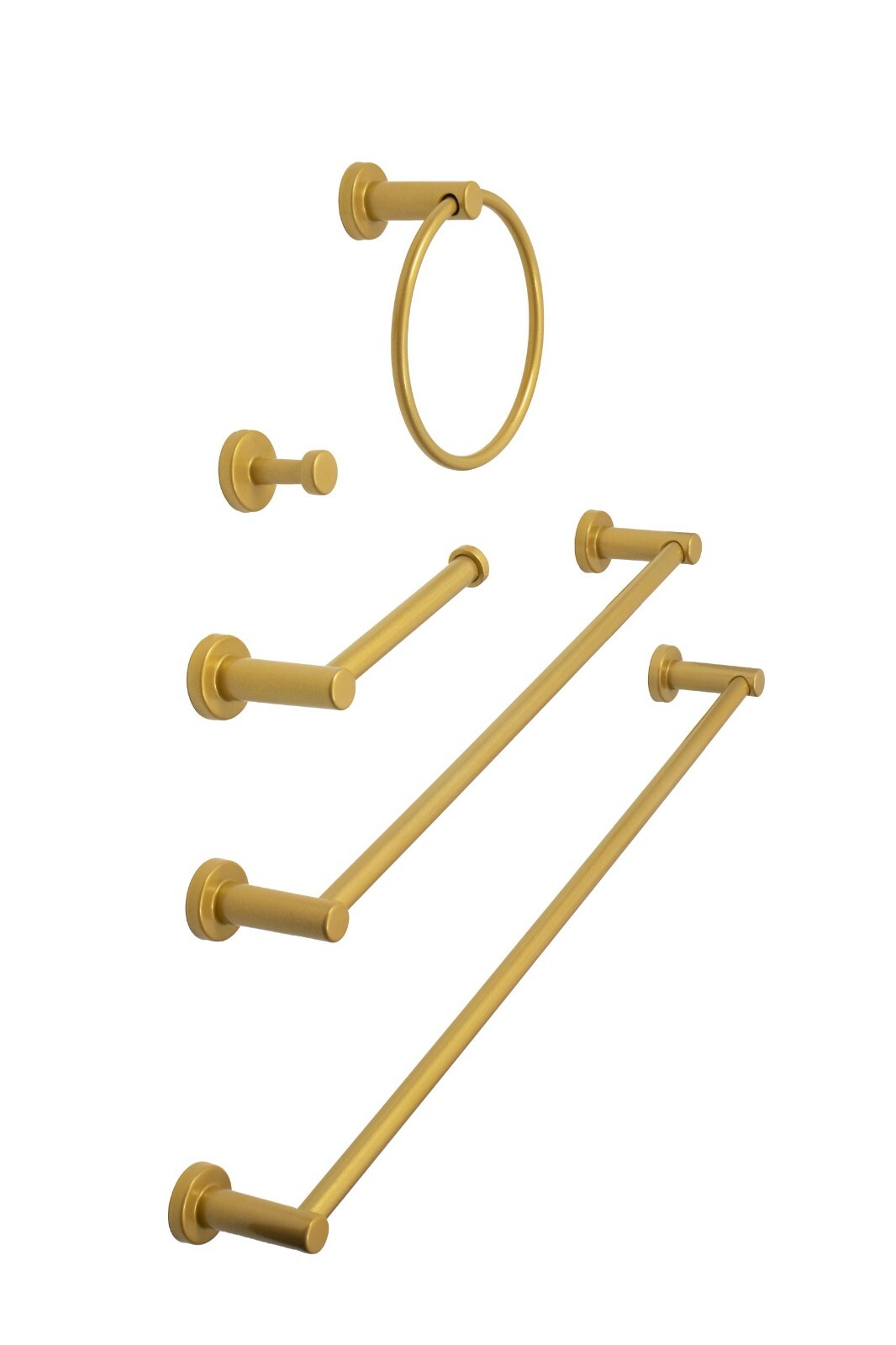 FantasHome 5 Pcs Brushed Nickel Bathroom Hardware Accessories Set