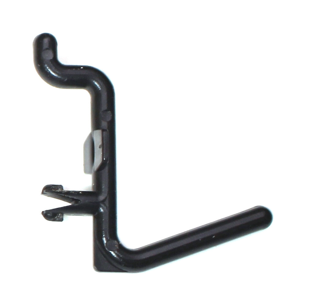 Plastic Black L Style Pegboard Hook Kit - 100 Pack - PEGBOARD NOT INCLUDED