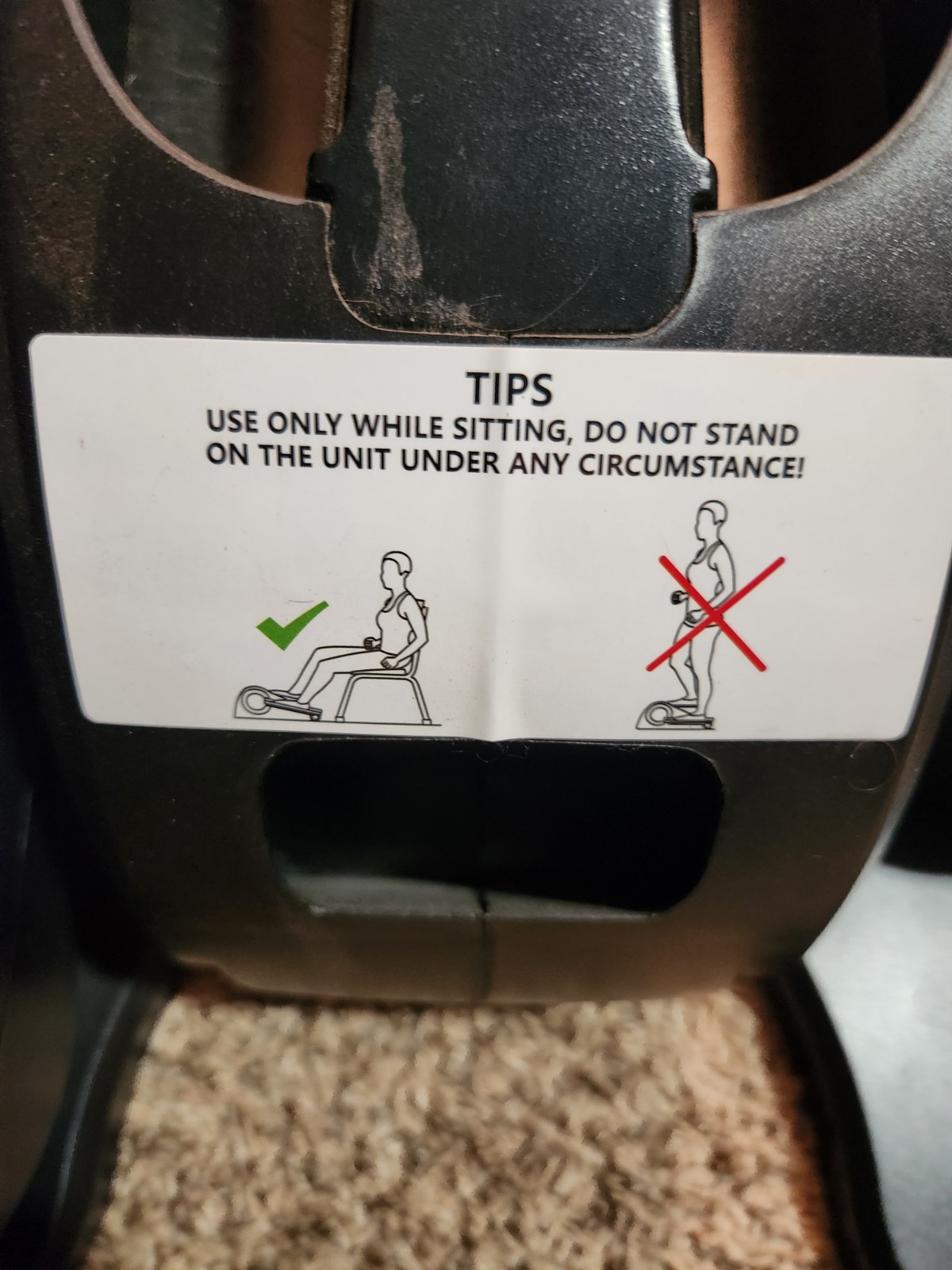 Under Desk Elliptical, Electric Seated Pedal With Remote, EUC