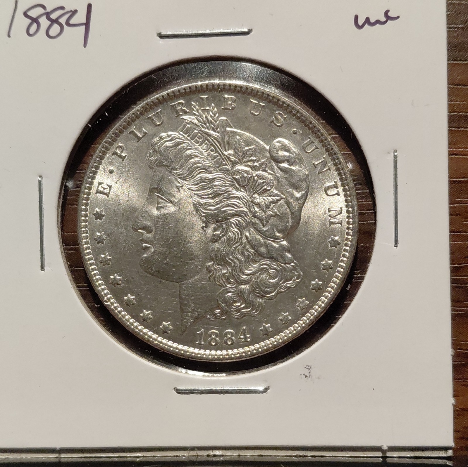 1884 Morgan Silver Dollar $1 US Coin Uncertified Ungraded BU Details