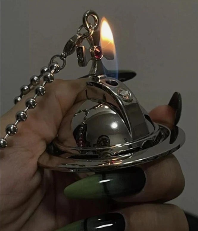 Vivienne Westwood Nana Anime Okazaki Shinichi Pendant Lighter Two Orbs Chain