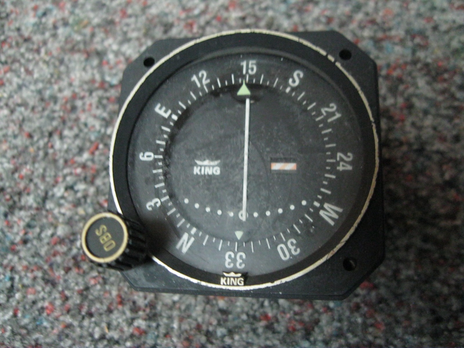 As removed KI 205 VOR/LOC Indicator By King green tagged 1979