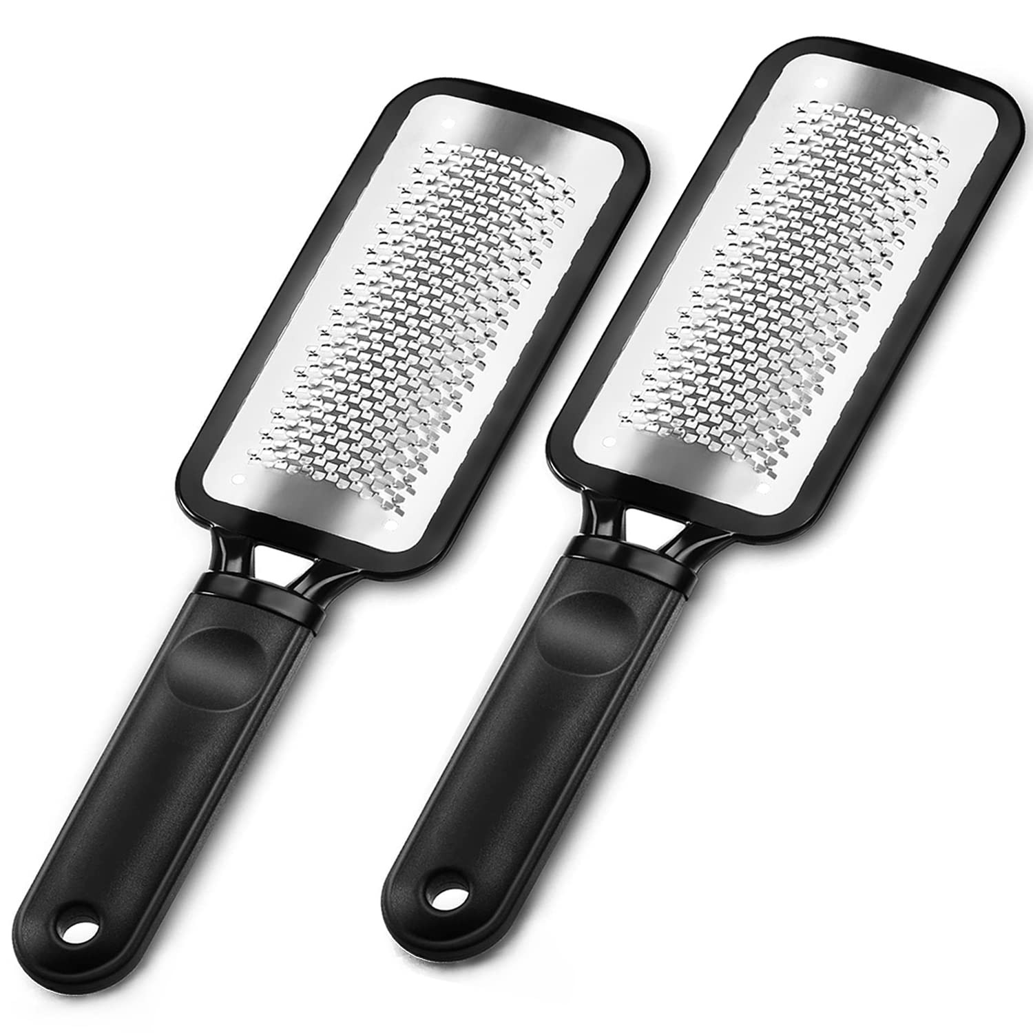 Foot Rasp File, 2 Pcs Stainless Steel 1 Count (Pack of 2), Black