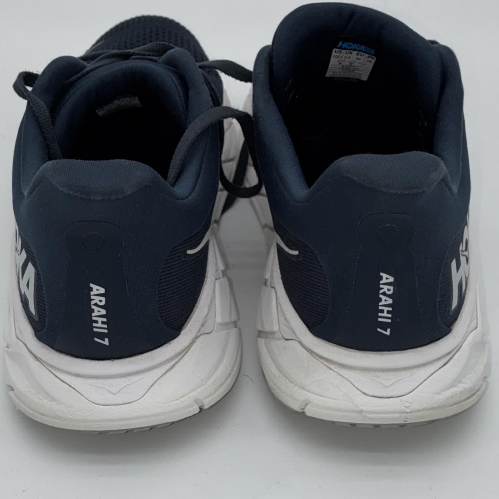 Hoka One One Arahi 7 Men's Running Shoes Navy White Mesh Lightweight Size 10.5