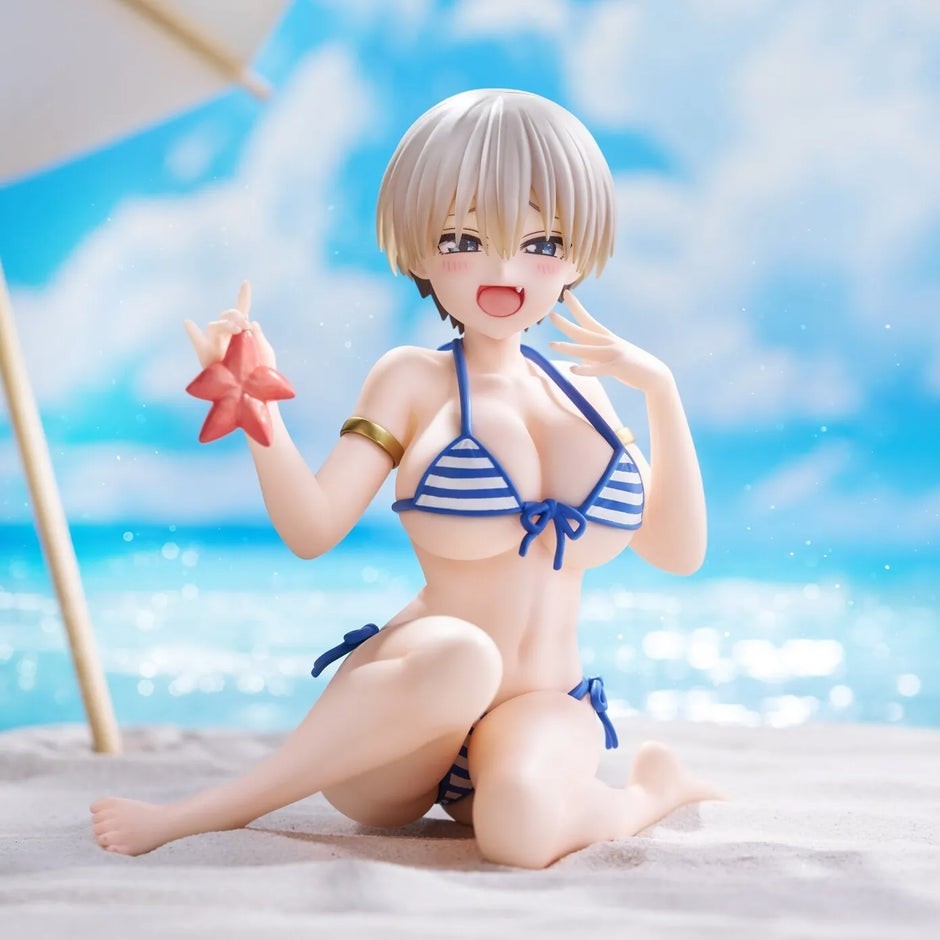 PSL Uzaki-chan Wants to Hang Out! Desktop Cute Figure Uzaki Hana Swimsuit in bea