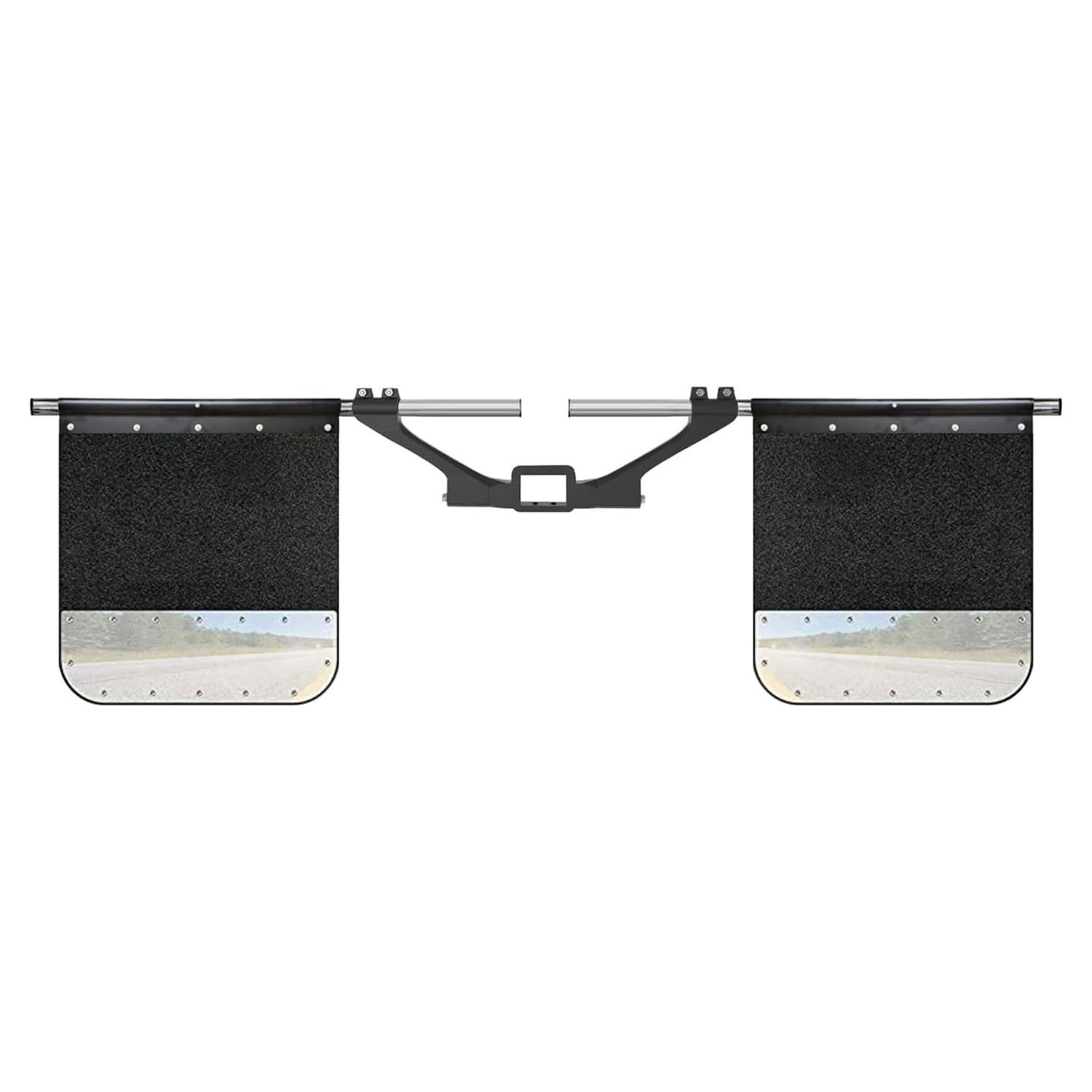 New Fits 2" & 2.5" & 3.0" Receiver Hitch Heavy-Duty Adjustable Mud Flap System