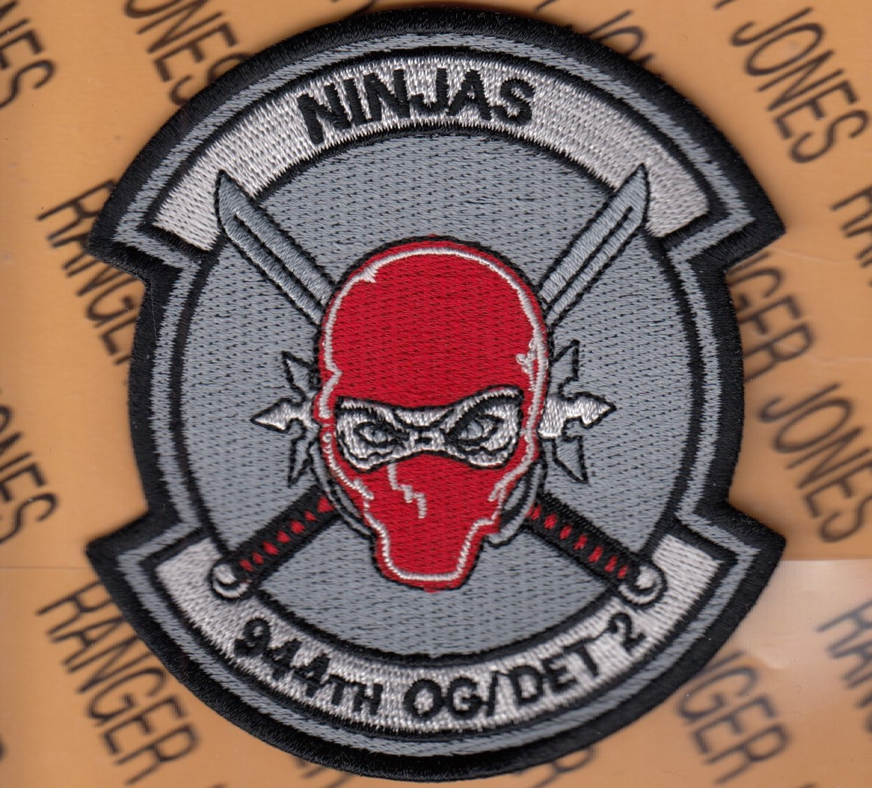 USAF Air Force Det 2 944th Operations Group OG ~3.75" patch c/e Gray