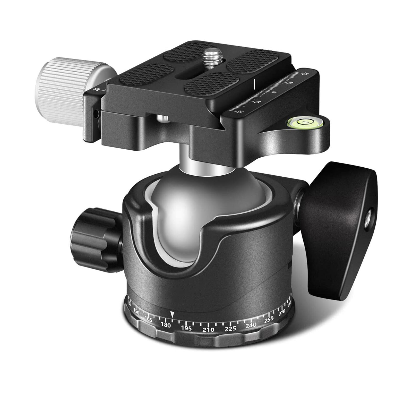 360° Low Profile 3/8 1/4 Camera Tripod Ball Head Panorama Quick Release For DSLR