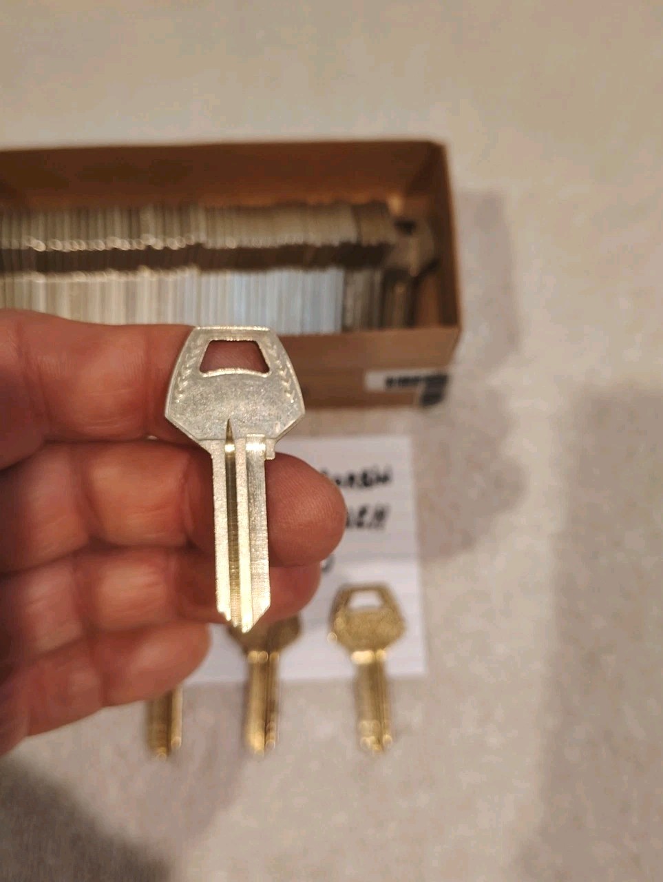 Box Of 50 Genuine Corbin 5-pin Key Blanks 1001EH