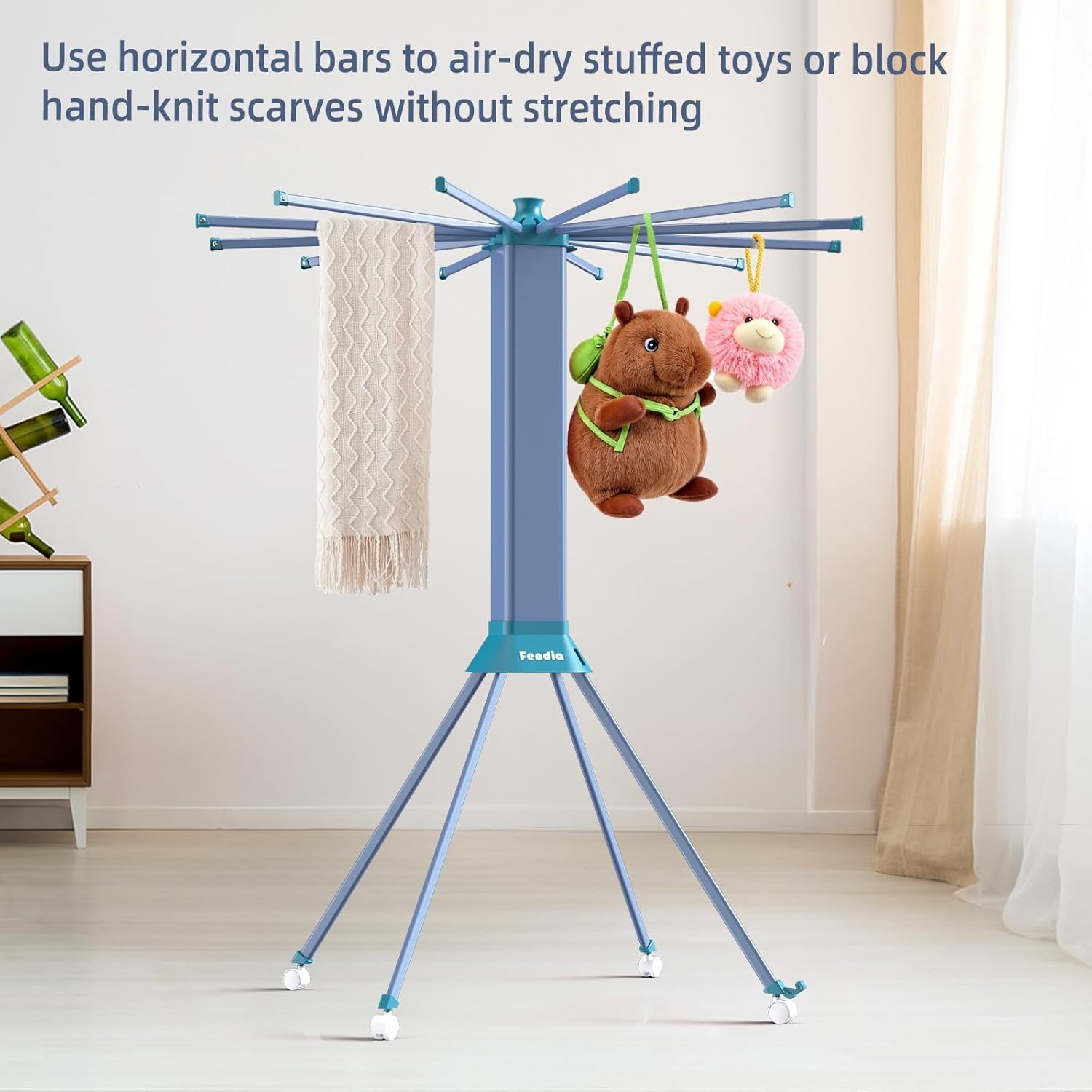 Clothes Drying Rack ​Foldable & ​Collapsible Drying Racks with 4-Leg Octopus ...
