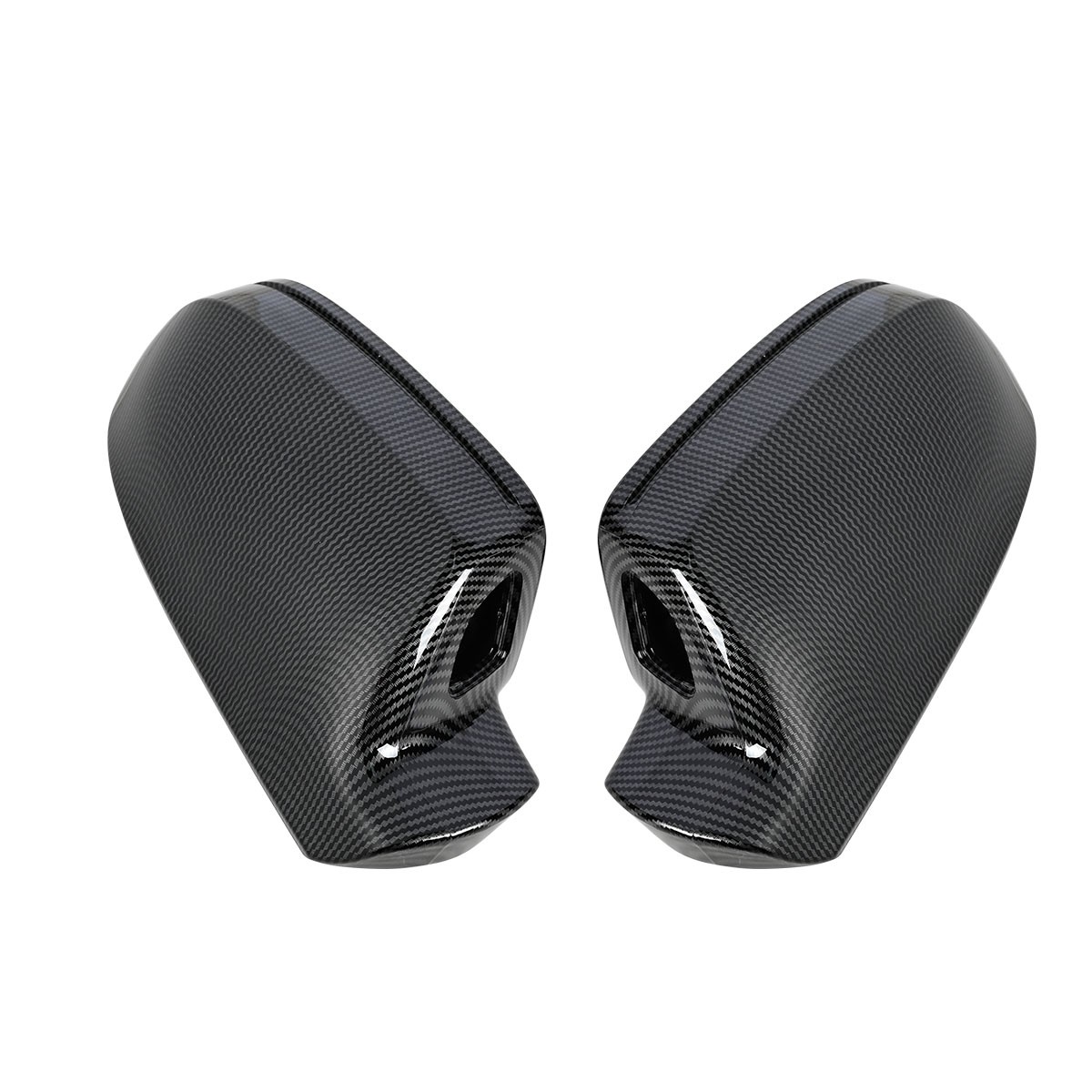 Carbon Fiber Look Mirror Cover Caps For Audi A5/S5 B8.5 2010-2016 W/ Lane Assist