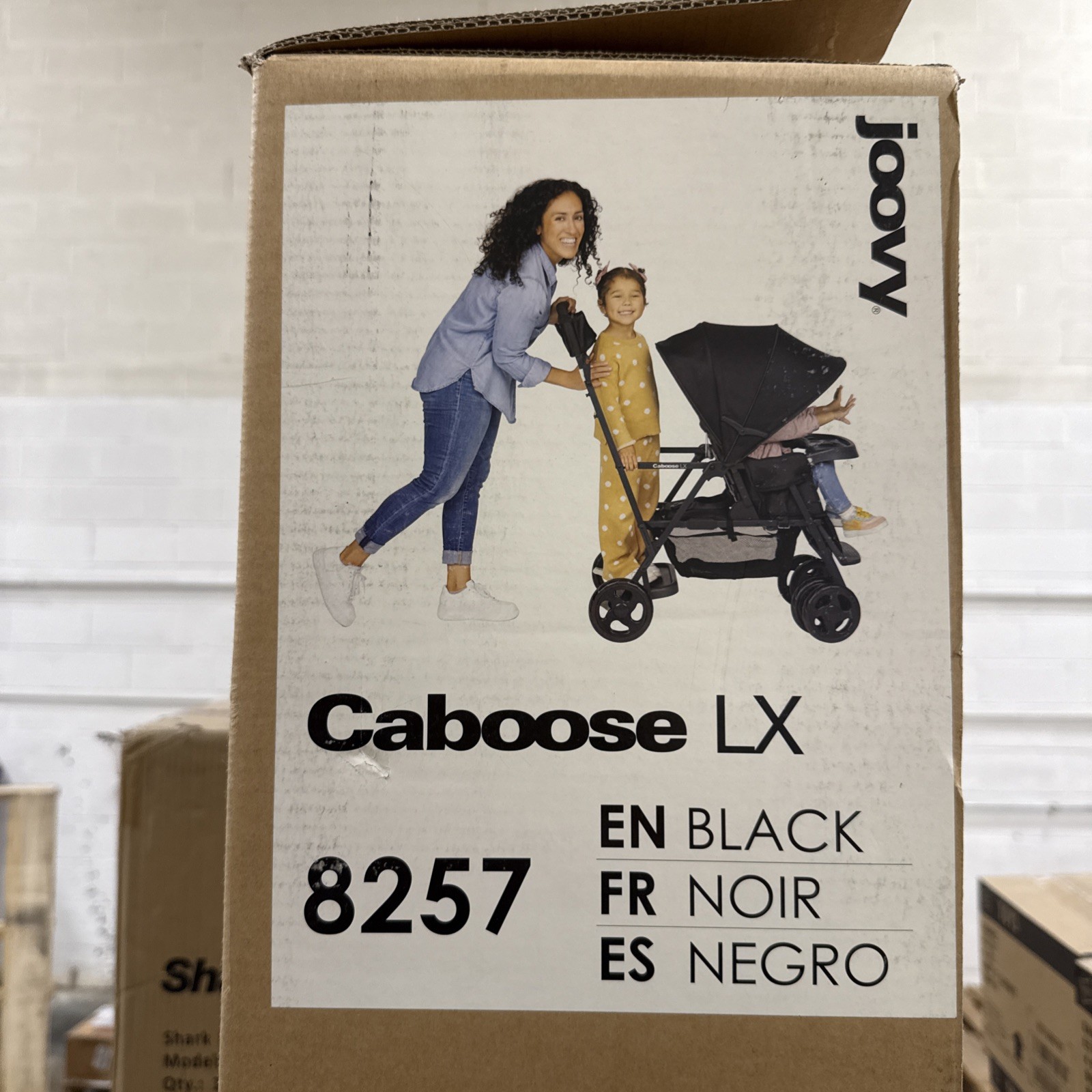 Caboose LX Stand-On Tandem Stroller - Black, Perfect for Growing Families
