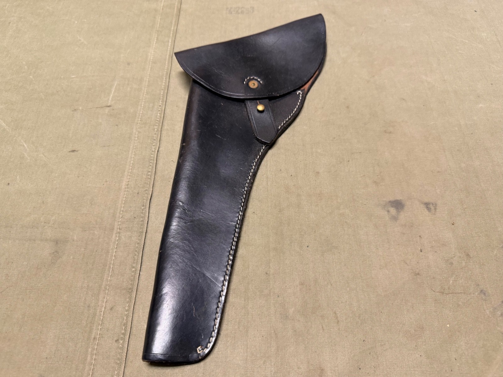 CIVIL WAR US UNION M1961 REVOLVER PISTOL LEFT HAND DRAW BLACK LEATHER HOLSTER