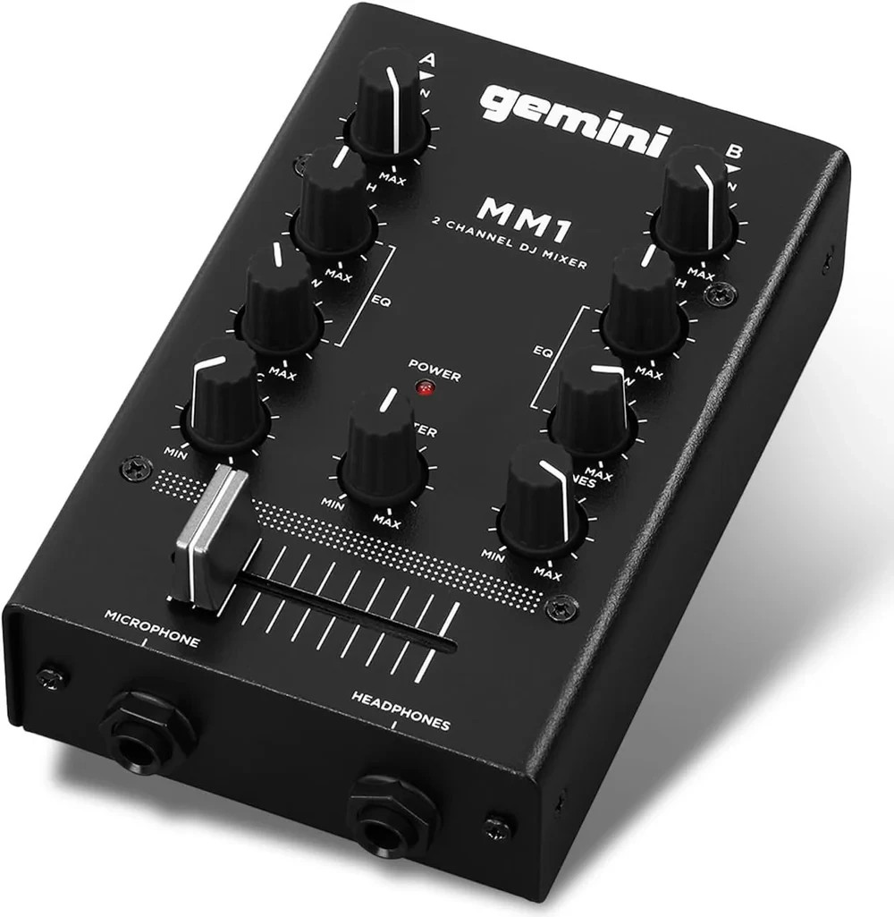 Gemini Sound MM1 2-Channel DJ Mixer