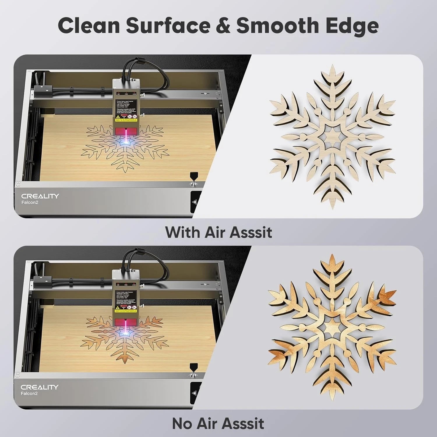 Reduce Surface Temp with Laser Air Assist