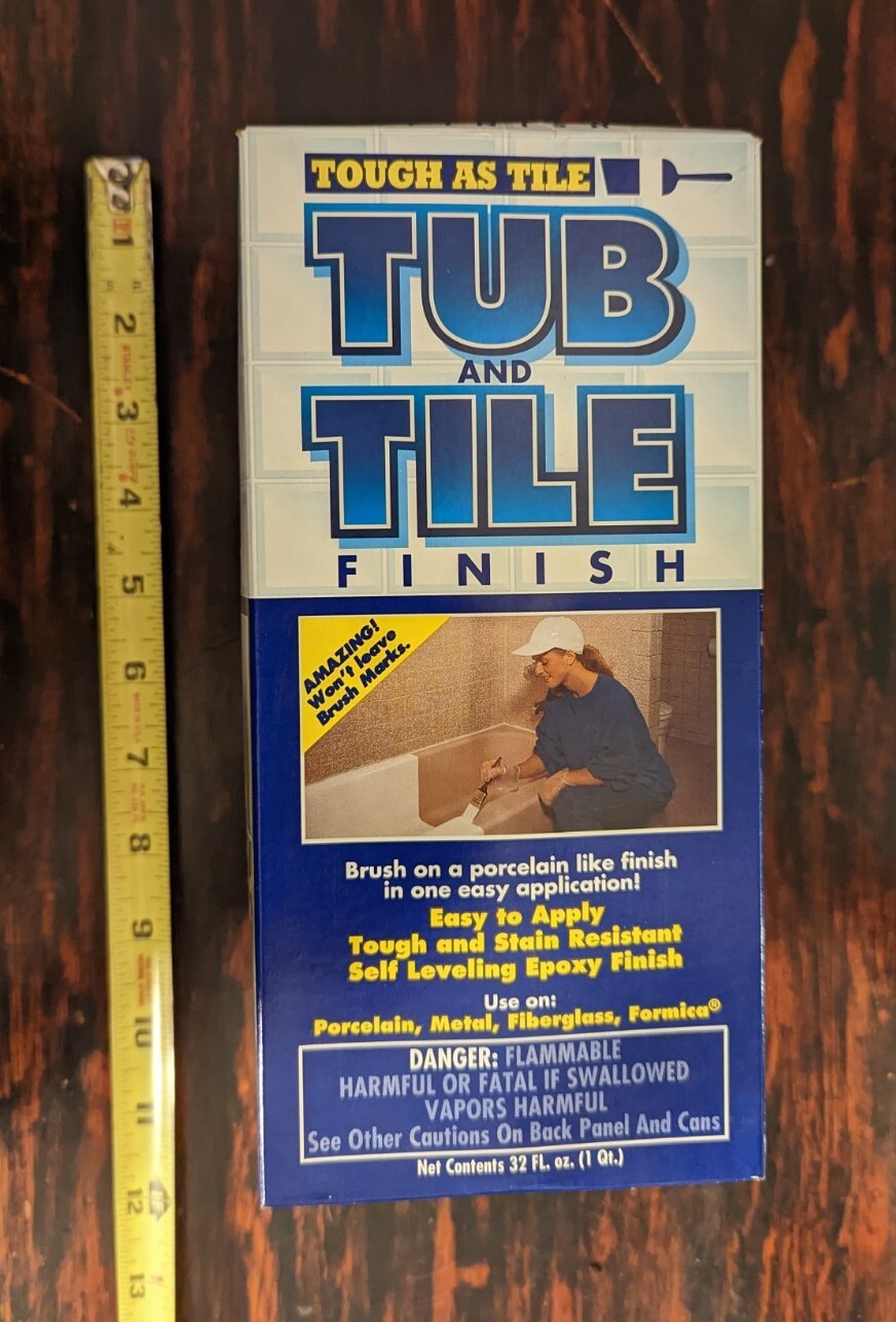 NOS OEM 32 oz Tough As Tile Sink Tile Fiberglass Metal Formica Refinishing Kit