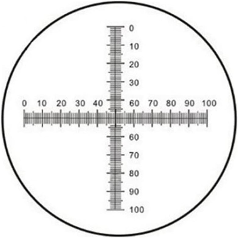 C7 0.1MM Universal Micrometer Microscope Delimit Cross Line Reticle Microscope S