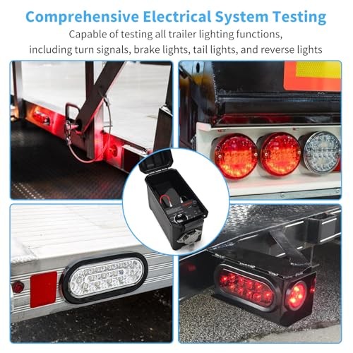 Trailer Light Diagnostic Tester 7-Way with Waterproof Case