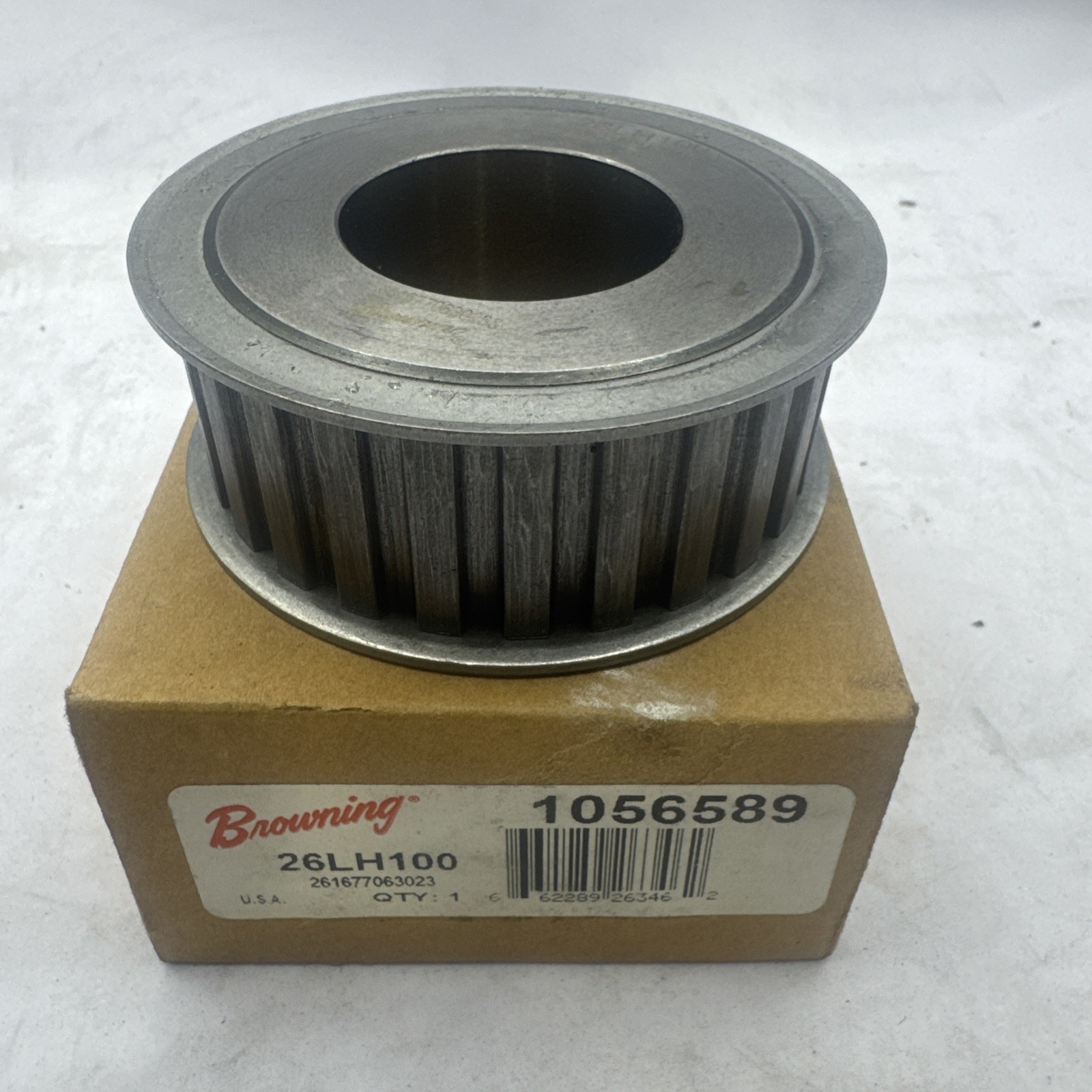 Browning 26LH100 Gearbelt Pulley 26 Tooth L100 Timing Belt Bushed Bore NOB