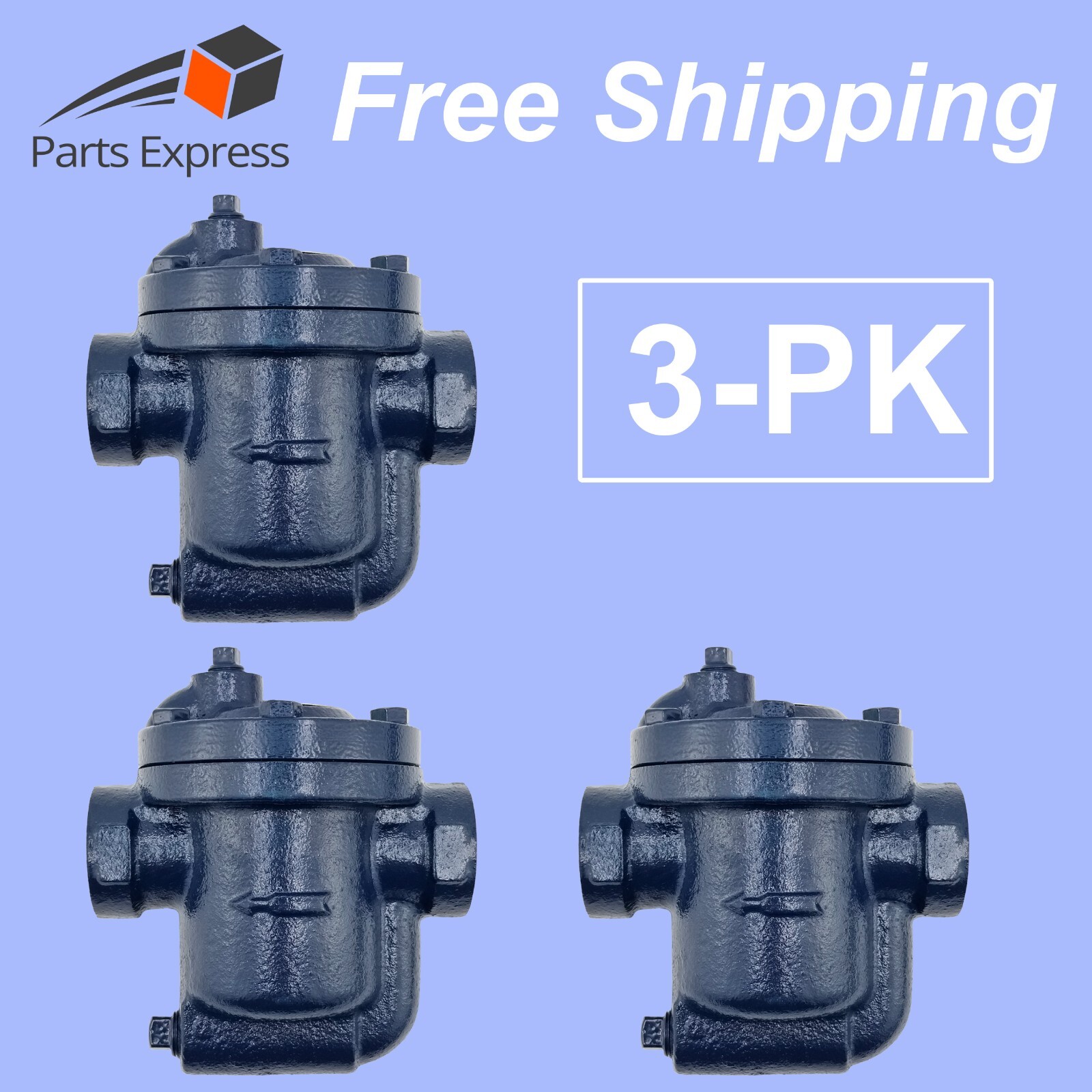 [3-PK] DAVID™ 1/2" IB STEAM TRAP W/BUILT-IN STRAINER, 125 psi, ARMSTRONG 880