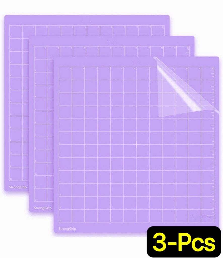 Strong Grip Cutting Mat for Cricut Explore Air 2/Maker 12x12 inch (3PCS) Mats