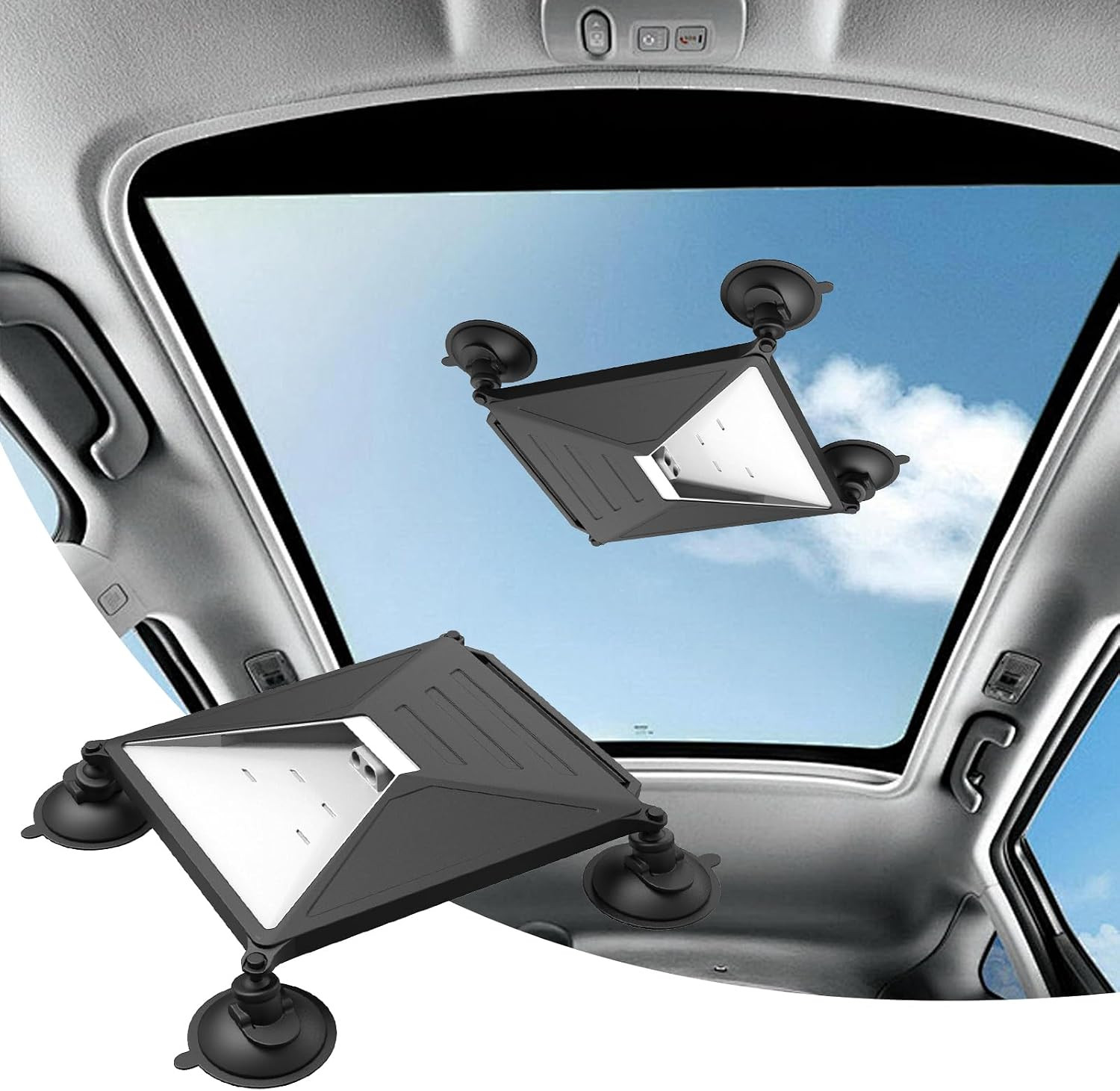 For Starlink Mini Suction Cup Mount & Protective Case, 2-In-1 Portable Travel Ki