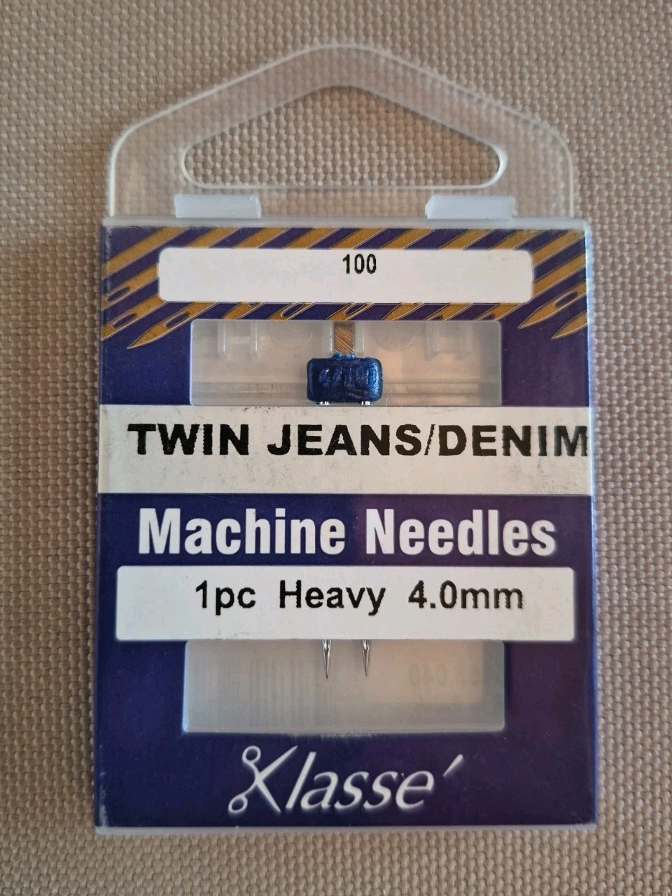 Klasse Twin Jeans/Denim Needle 1pc Heavy 4.0 mm NOS