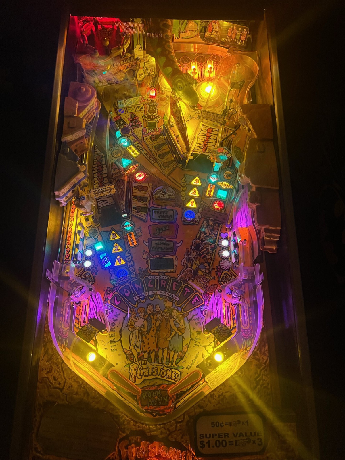 FLINTSTONES Complete LED Lighting Kit custom SUPER BRIGHT PINBALL LED KIT