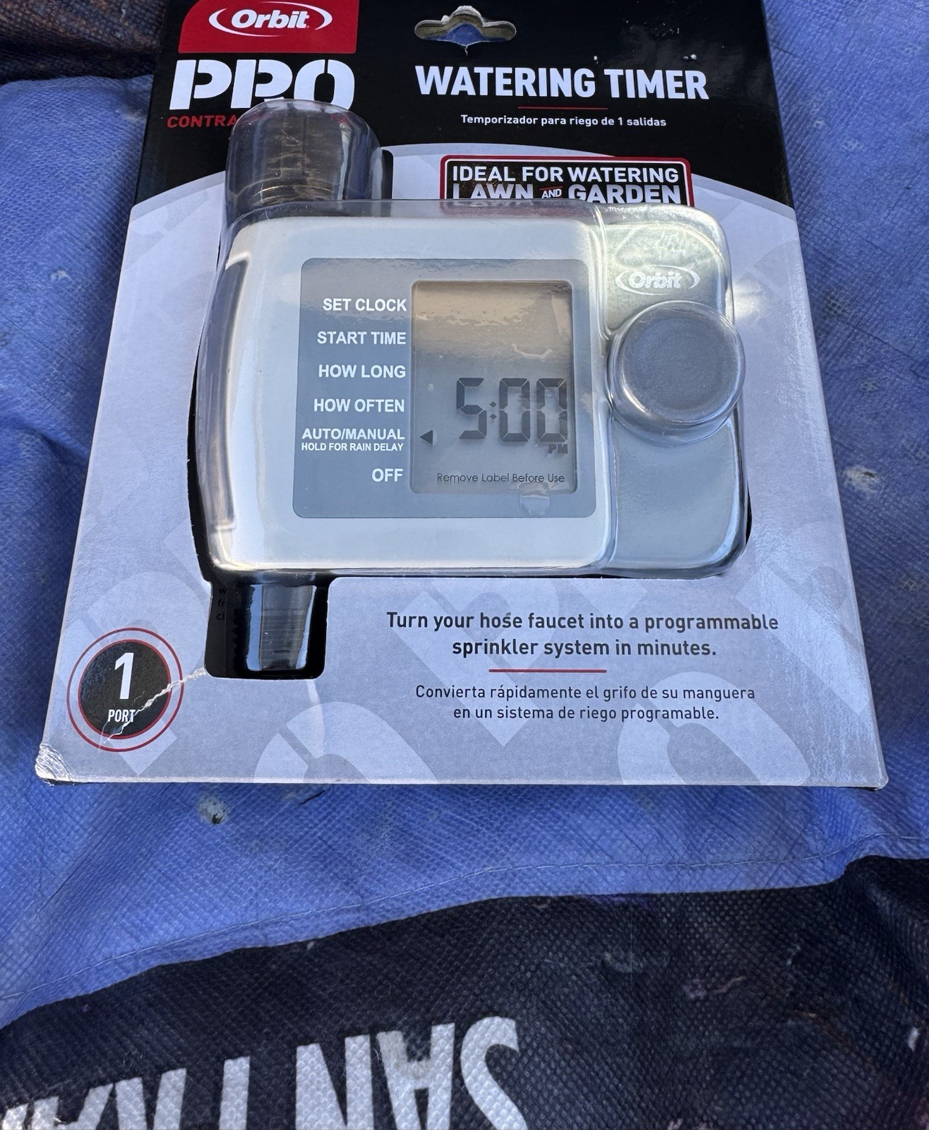 Orbit Pro Watering Timer, Attach to Hose or Sprinkler, 1 Port, Brand New Sealed