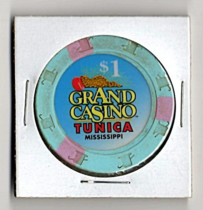1990s GRAND CASINO TUNICA MISSISSIPPI $1 CASINO CHIP CG000729