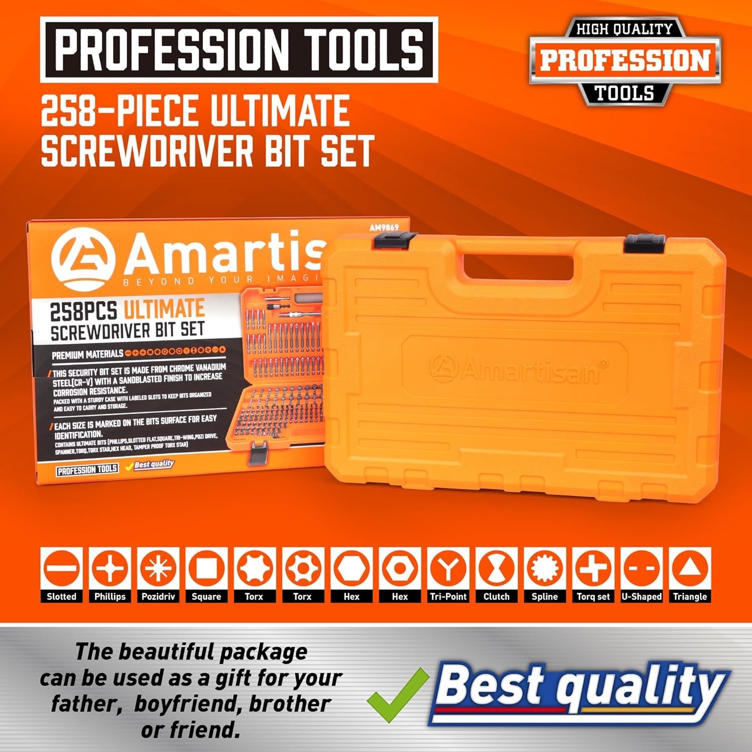 "Screwdriver Set Gunsmithing Firearm Tools Kit 258 Bits Pro NEW "