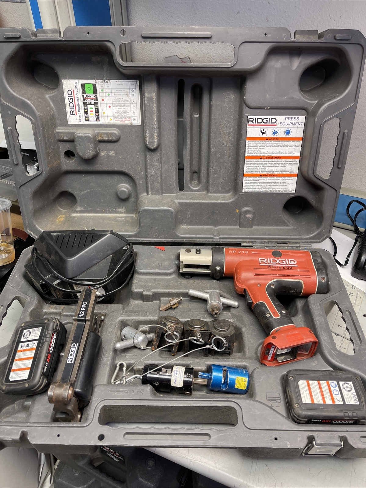 Ridgid RP 210 press frame (xt12