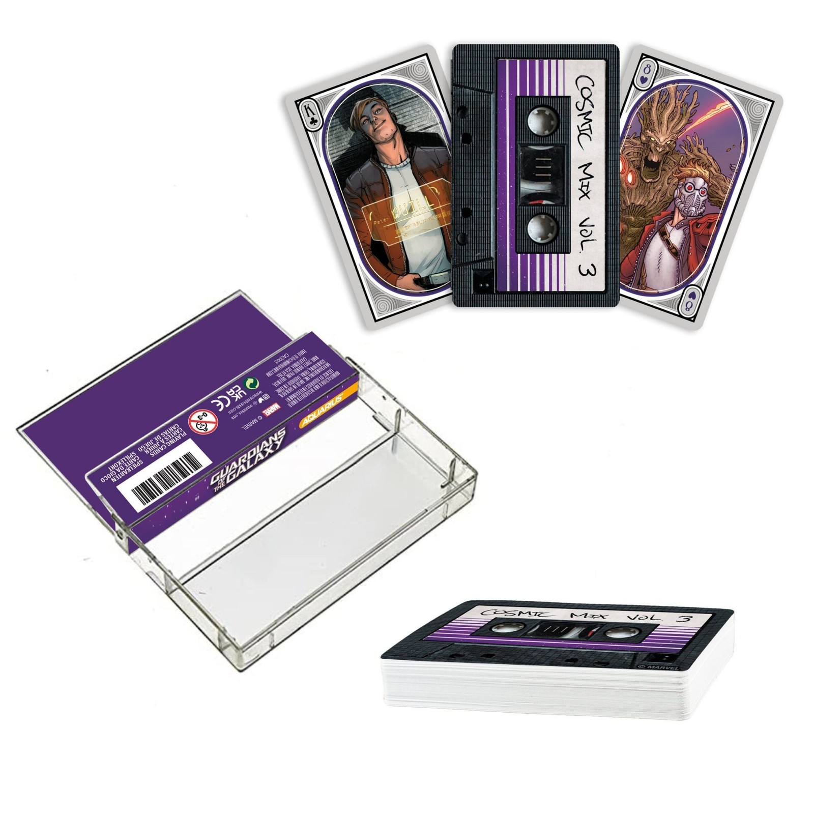 Marvel Guardians of the Galaxy Movie Art Images Cassette Playing Cards SEALED