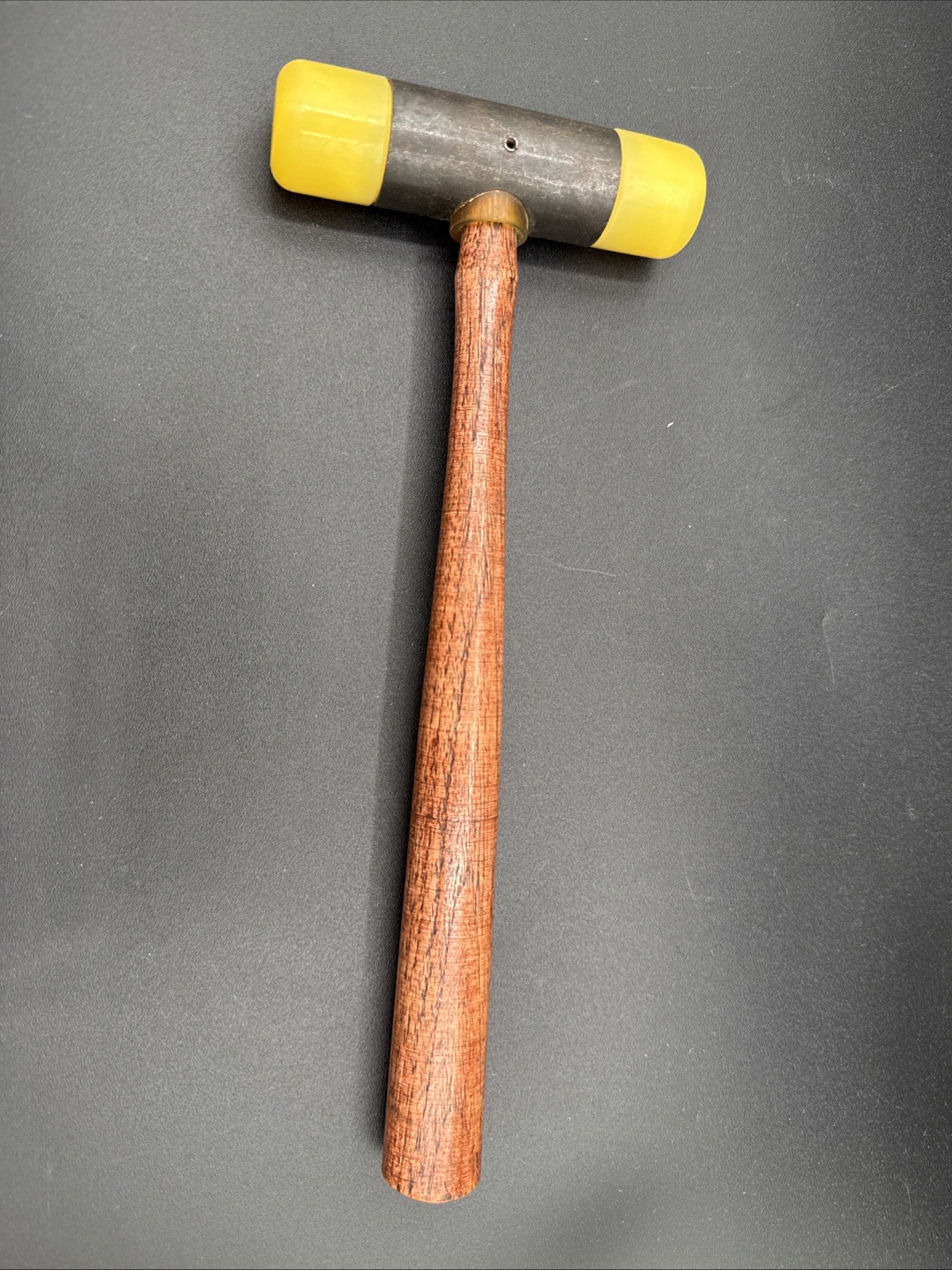 Soft Blow Hammer Double End Nylon Tip 16oz Metocraft Wood handle Vintage USA NOS