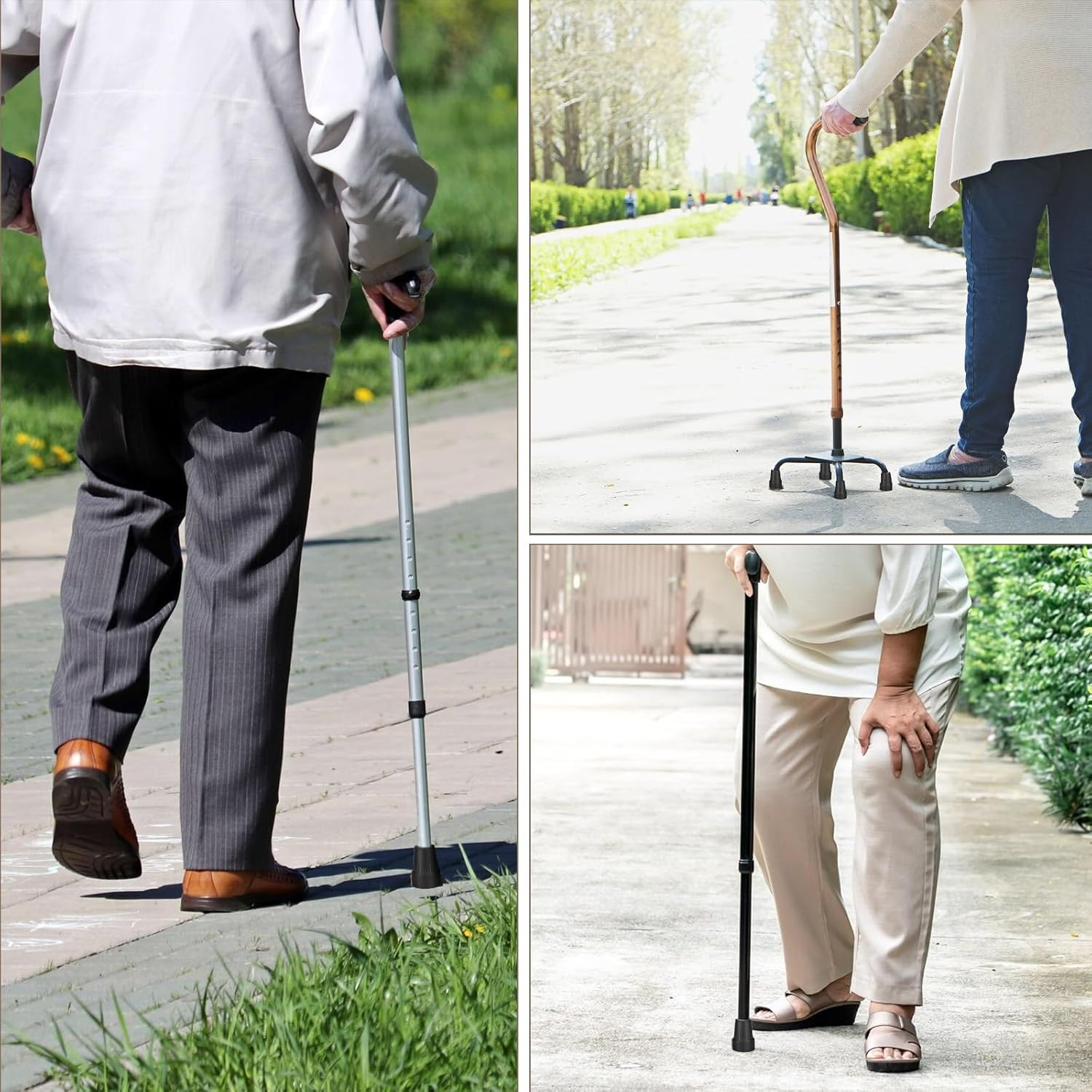 4 Pack Walking Cane Tips 7/8 Inch Crutch Tips Heavy Duty Rubber Cane Tips Replac