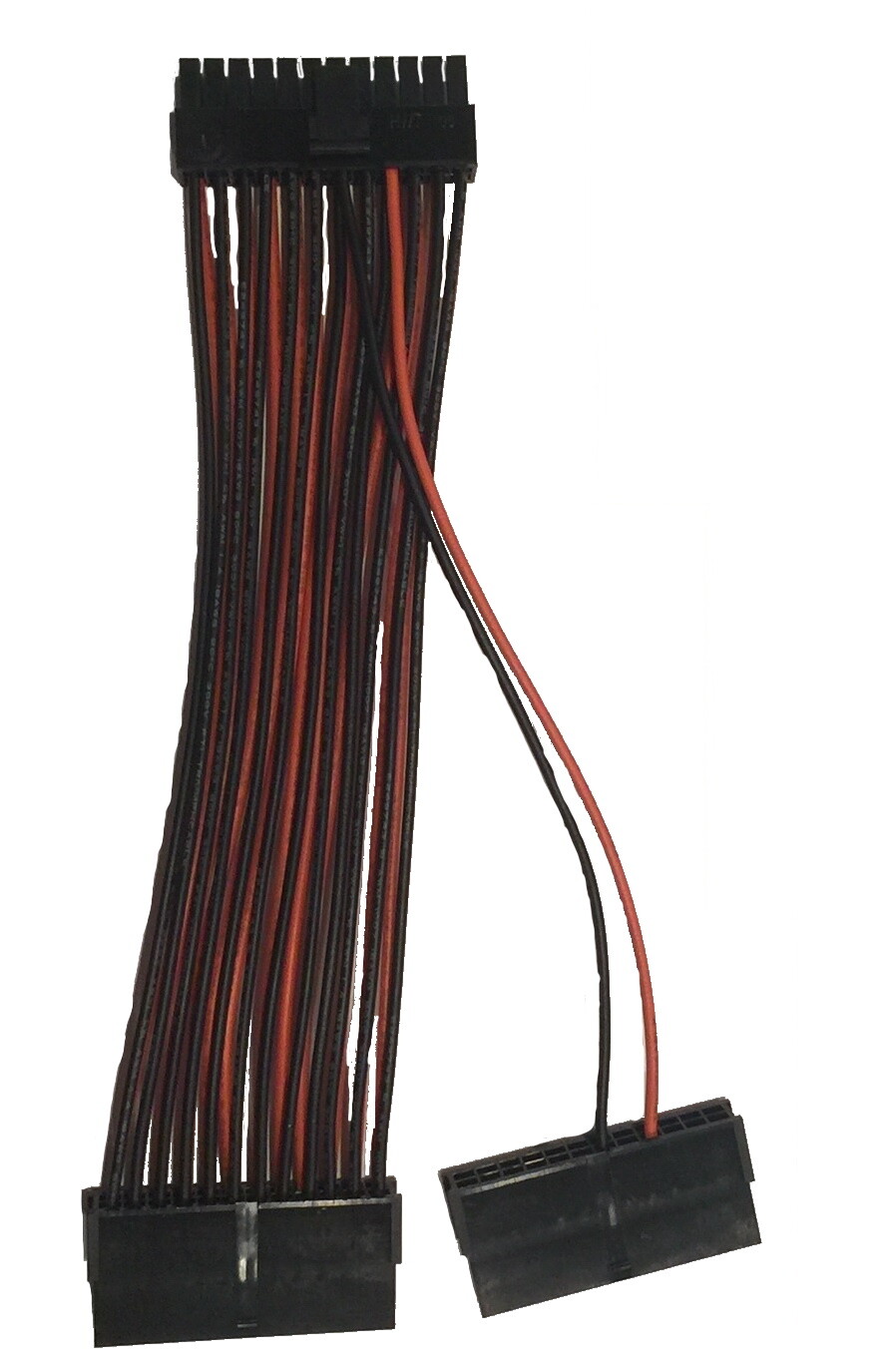 Dual Power Supply Adapter Cable 24-pin ATX Motherboard 8 Inch Length