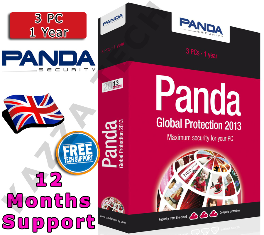 PANDA GLOBAL PROTECTION 2013 3 PC USER 1 YEAR! Activation License Key