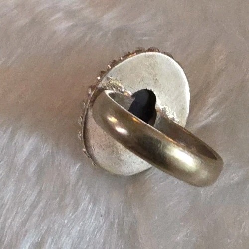 Handcrafted Artisan Sterling Silver Amethyst Ring Size 8