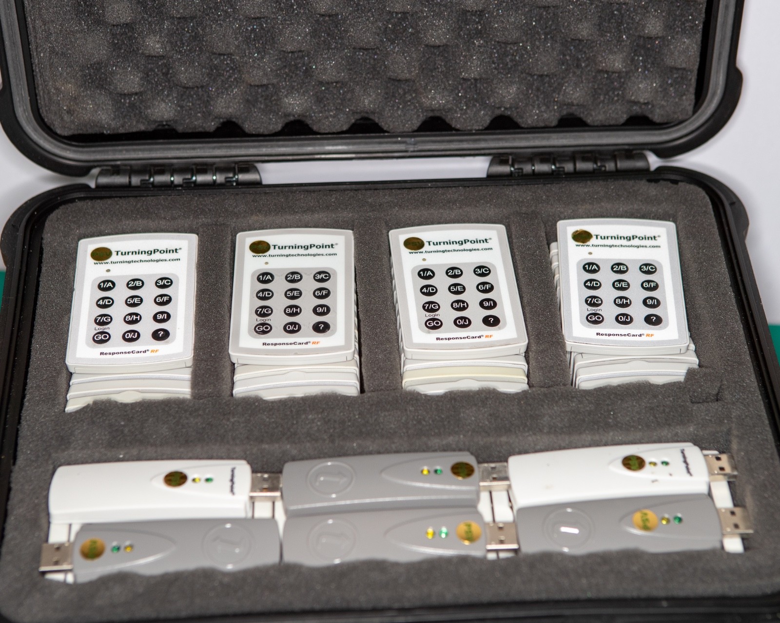 Complete Interactive Keypad Voting System, 118 RF Handsets, RF Receivers