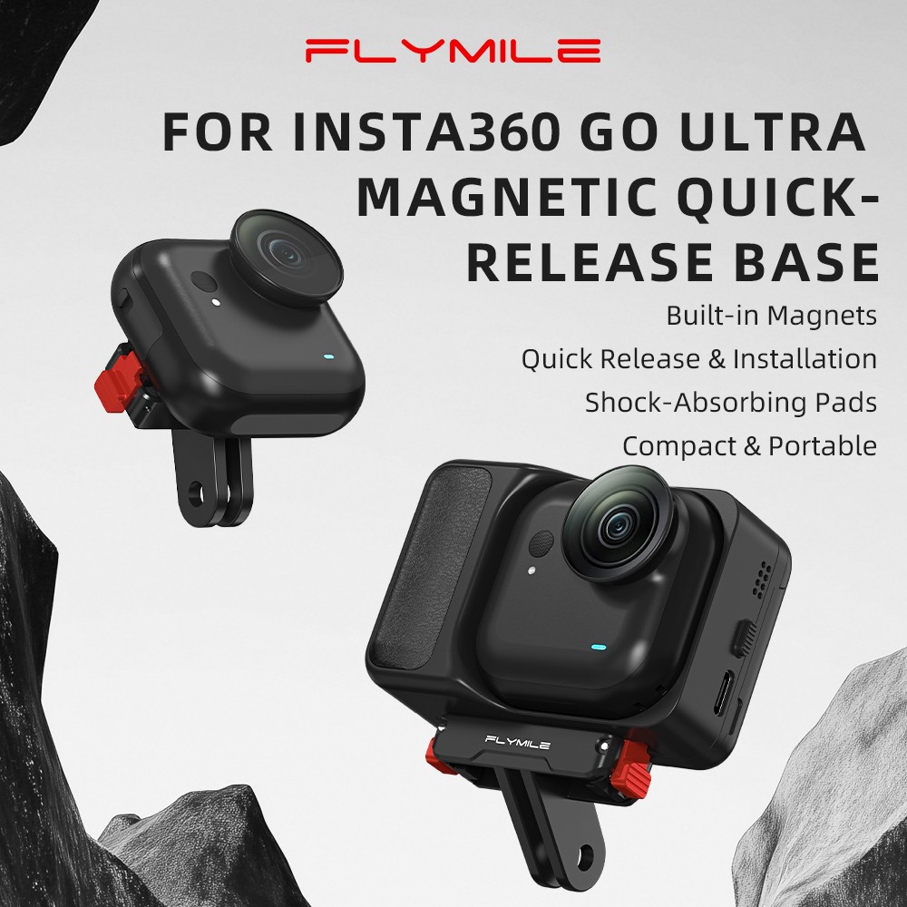 Magnetic Adapter Bracket For Insta360 GO UItra Camera Mount Quick Release Base