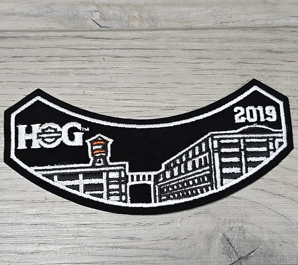 Harley Davidson HOG 2019 Rocker Patch Milwaukee Museum Factory Water Tower