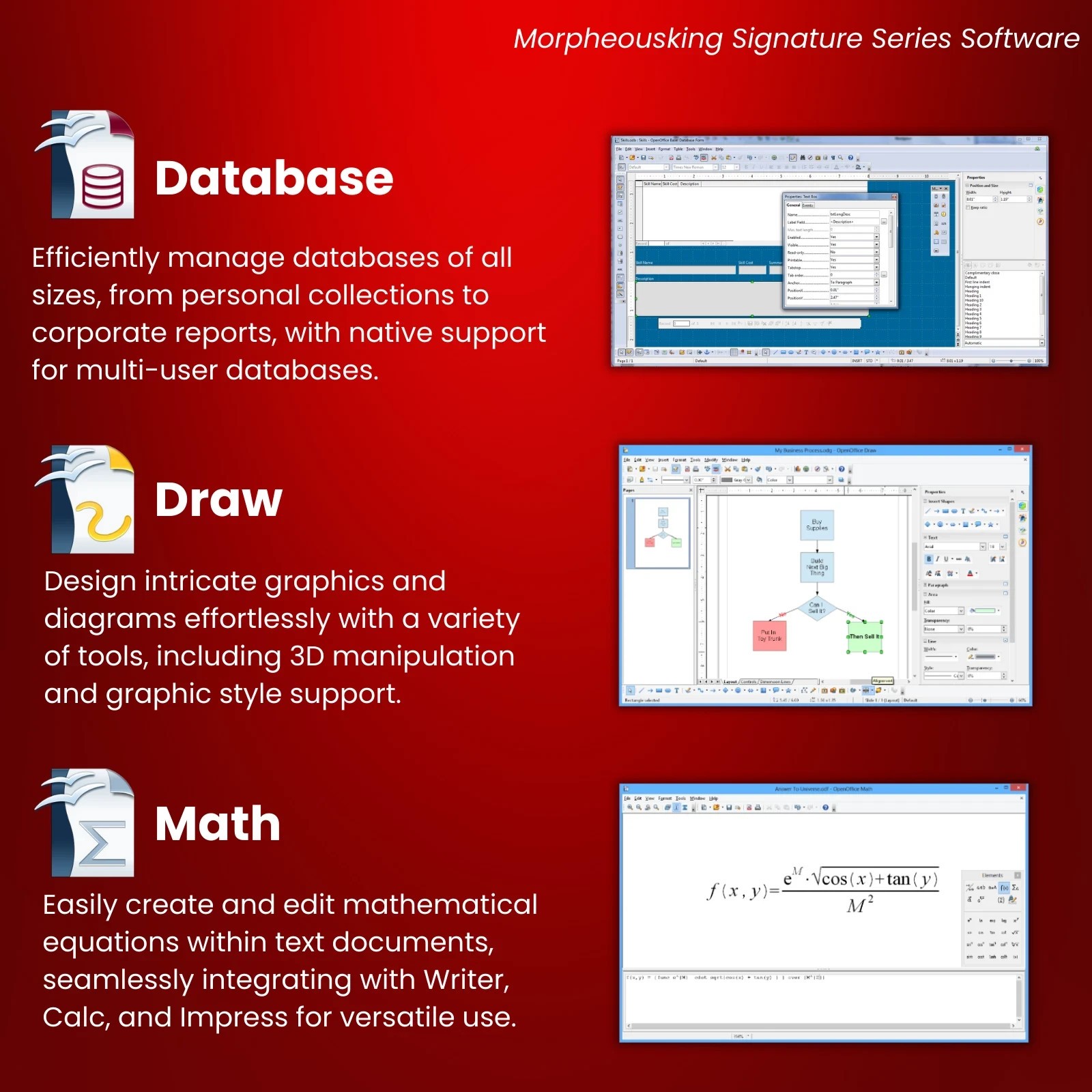 Open Office Software Suite for Windows-Word Processing Home Student - Deluxe CD