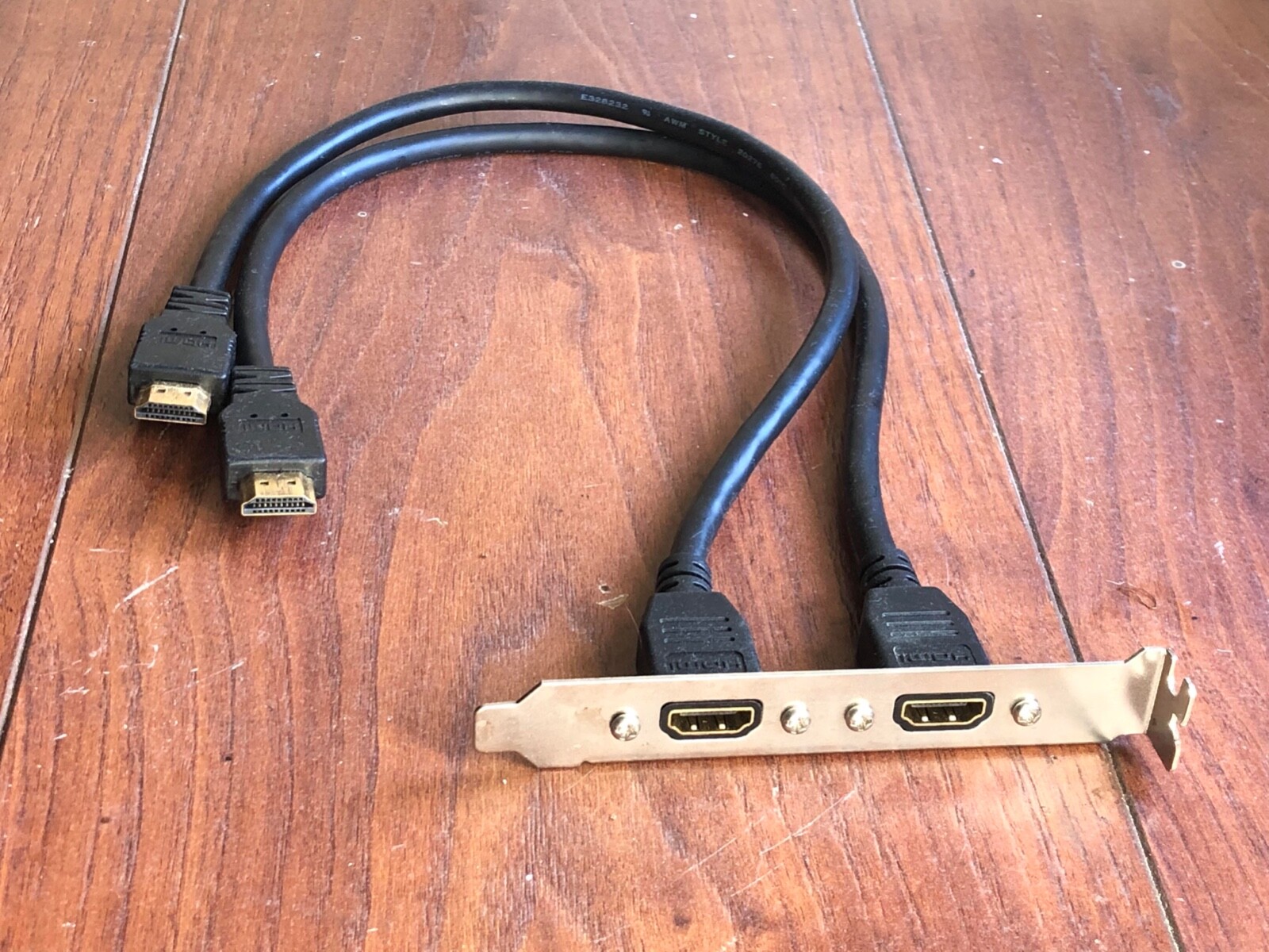 Blackmagic Decklink Studio 2 breakout cable and HDMI cable