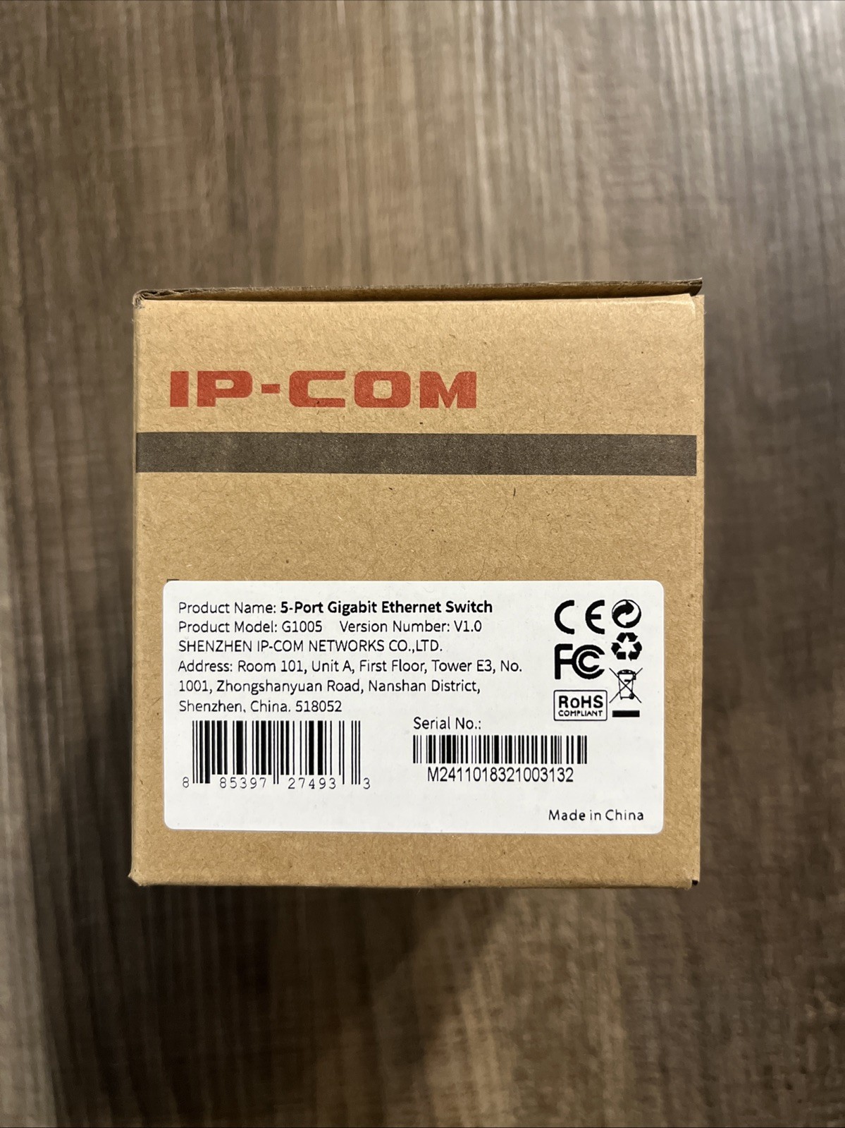 IP-COM G1005 5-Port Gigabit Desktop Switch