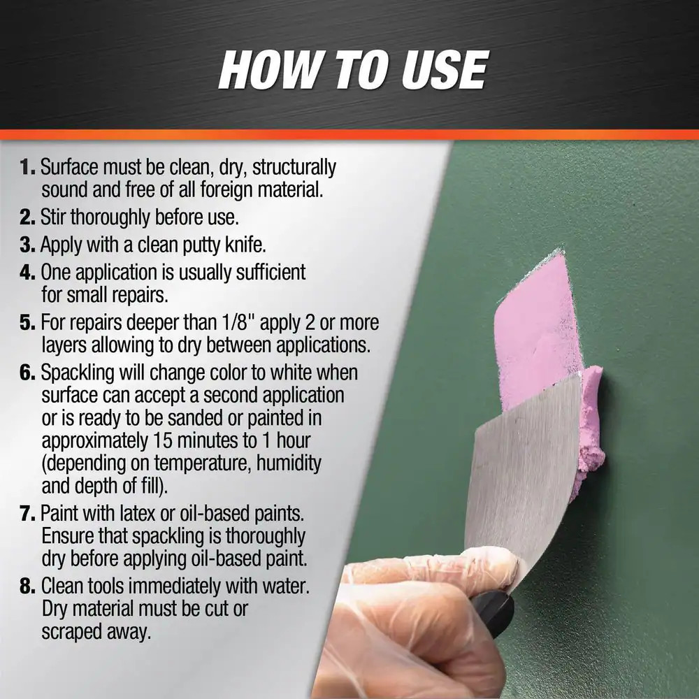 Fast Dry with Drydex 16 Oz. High Strength Interior/Exterior Spackling Paste