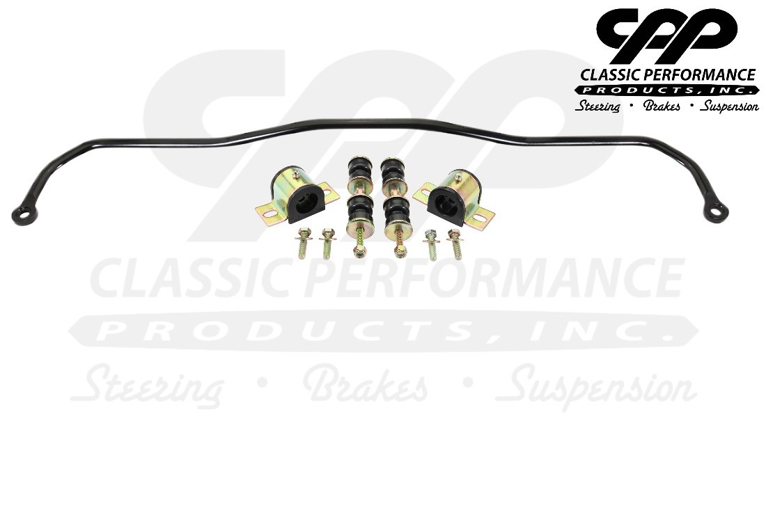 1967-1969 Chevy Camaro 1 1/8" Front Performance Sway Bar Black Powder Coated